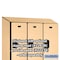 Salsbury Industries 2 Tier Designer Locker, 54"Wx76"Hx18"D, 6 Door, Maple 18-22368MAP - alternate 4